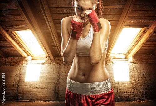 Fototapeta kick-boxing boks bokser