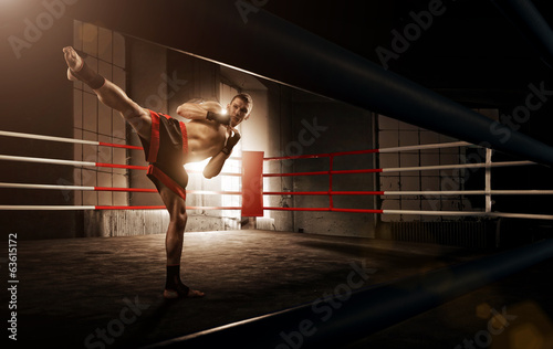 Plakat boks zdrowy ciało sport