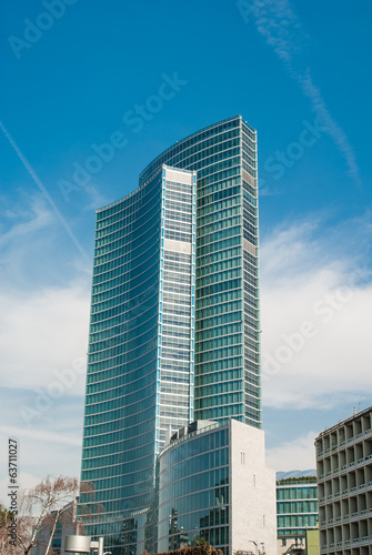 Fototapeta nowoczesny miasto niebo pałac drapacz