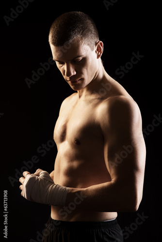 Plakat sport boks ludzie mężczyzna