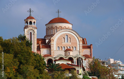 Plakat kościół macedonia grecki