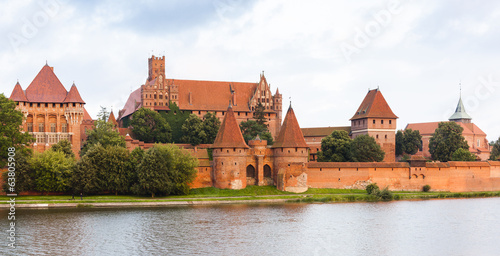 Naklejka zamek stary architektura widok europa