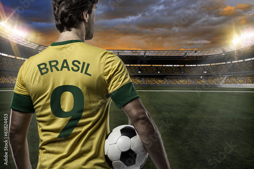 Obraz na płótnie pole piłka brazylia ludzie mężczyzna