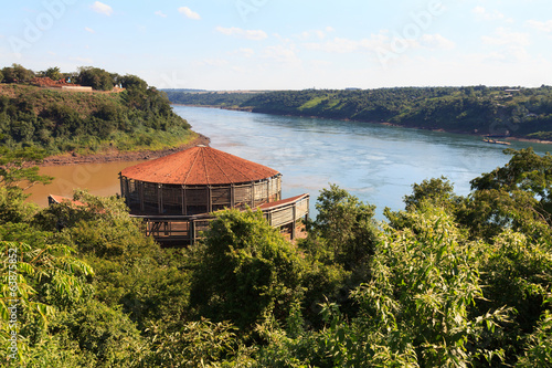 Fotoroleta brazylia rzeki granica argentyńską borderline