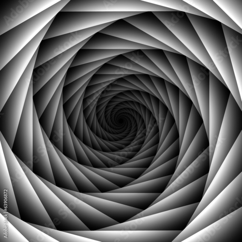 Plakat wzór sztuka spirala tunel ruch