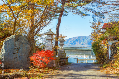 Fototapeta pejzaż japonia fala sanktuarium