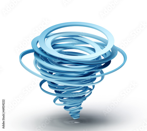 Naklejka spirala sztorm potęga ilustracja cyklon