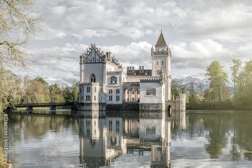 Naklejka lato most niebo austria pałac