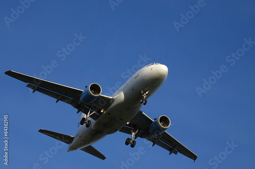 Naklejka geografia transport samolot kontynent airliner