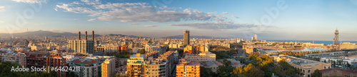 Fotoroleta miasto panoramiczny barcelona