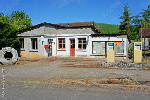 Naklejka antyczny vintage starszy benzyna pompa