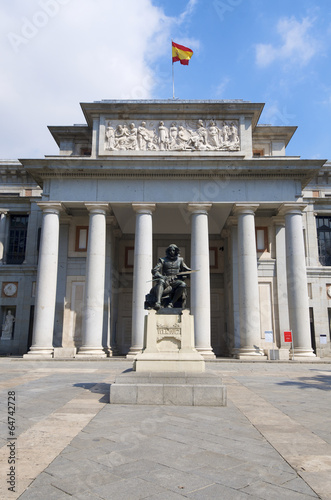 Plakat statua muzeum hiszpania zbiory stary