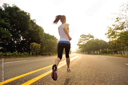 Fototapeta dziewczynka lekkoatletka sport fitness