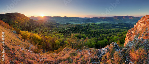 Naklejka widok park niebo