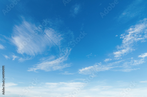 Plakat natura niebo prognoza biały