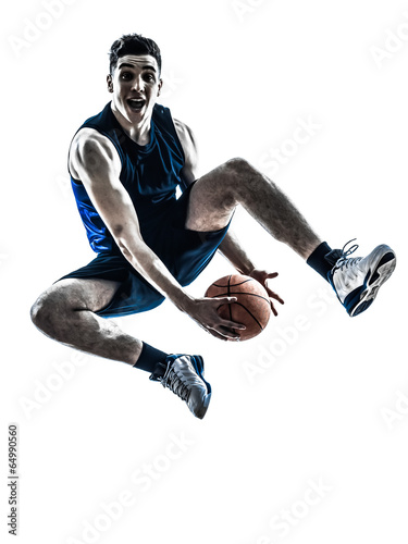 Naklejka sport mężczyzna koszykówka