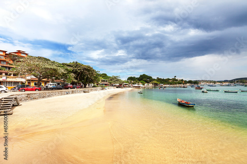 Naklejka woda morze drzewa plaża