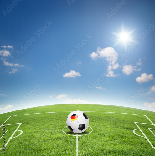 Obraz na płótnie boisko piłka nożna niebo sport