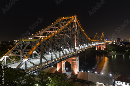 Naklejka noc most australia brisbane