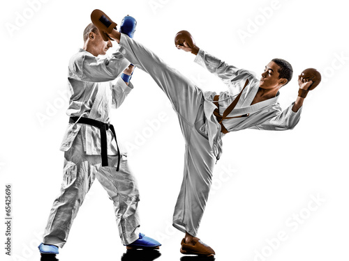 Plakat mężczyzna chłopiec dzieci sztuki walki