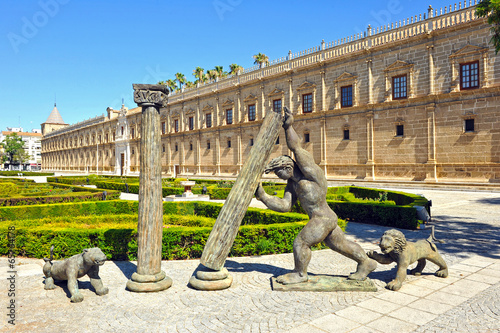 Obraz na płótnie architektura europa pałac andaluzyjski hiszpania