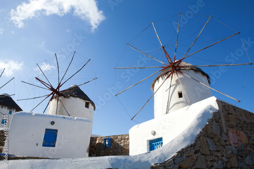 Plakat mykonos wyspa europa