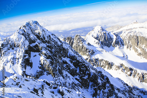 Fotoroleta śnieg tatry góra