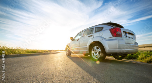 Fotoroleta niebo motor samochód sport wyścig