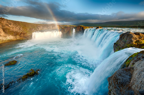 Naklejka piękny bezdroża natura ruch islandia