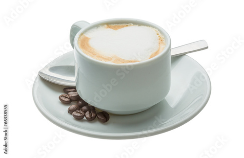 Fotoroleta filiżanka cappucino expresso kawiarnia