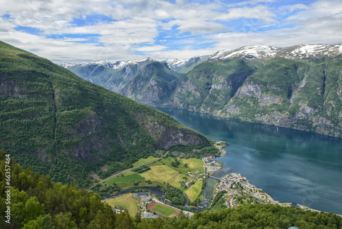 Naklejka europa skandynawia norwegia woda