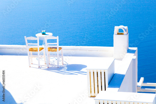 Plakat morze lato wyspa grecja piękny