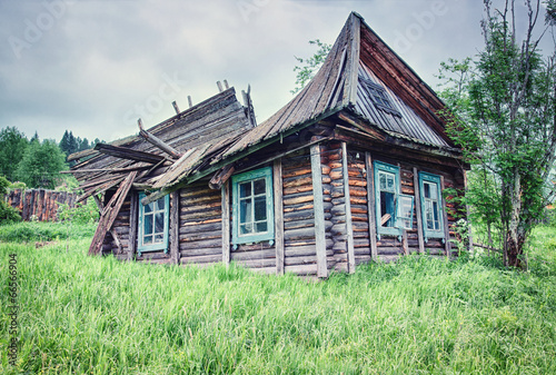 Naklejka wieś las wioska natura wiejski