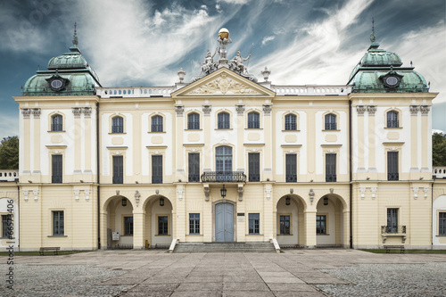 Naklejka statua architektura pałac