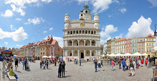 Obraz na płótnie Stary rynek w Poznaniu