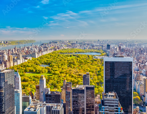 Fototapeta nowoczesny central park śródmieście park widok