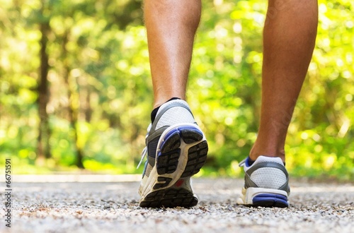 Fotoroleta natura lekkoatletka fitness mężczyzna jogging