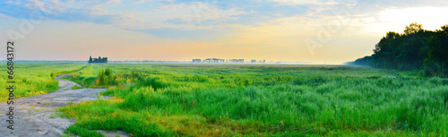 Fotoroleta droga panorama pejzaż pole