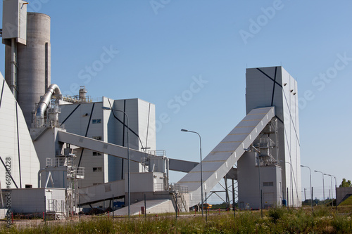 Fotoroleta maszyna roślina niebo architektura