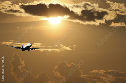 Fototapeta lotnictwo transport airliner odrzutowiec samolot