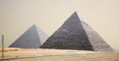Obraz na płótnie pustynia egipt architektura piramida afryka