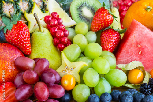 Plakat zdrowy owoc jedzenie świeży witamina