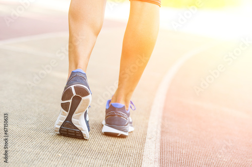 Obraz na płótnie jogging sport droga kobieta