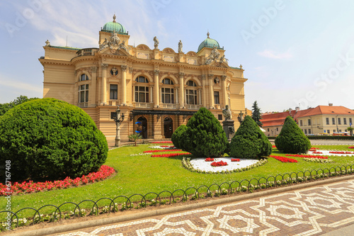 Plakat kwiat kraków europa miejski