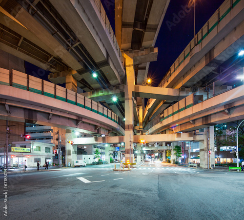 Naklejka japonia nowoczesny metropolia