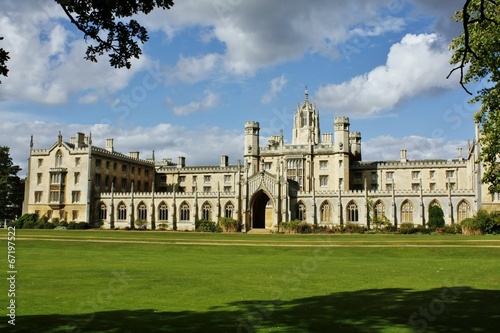 Fotoroleta obraz krajobraz architektura anglia college