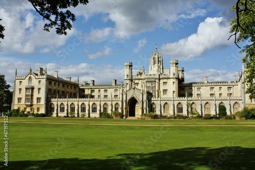 Plakat obraz krajobraz architektura anglia college