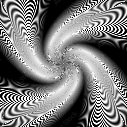 Plakat spirala sztuka wzór abstrakcja