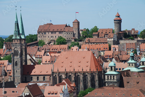 Naklejka wieża miasto zamek europa