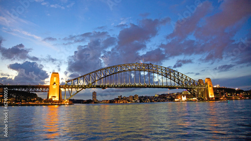 Naklejka morze australia most port